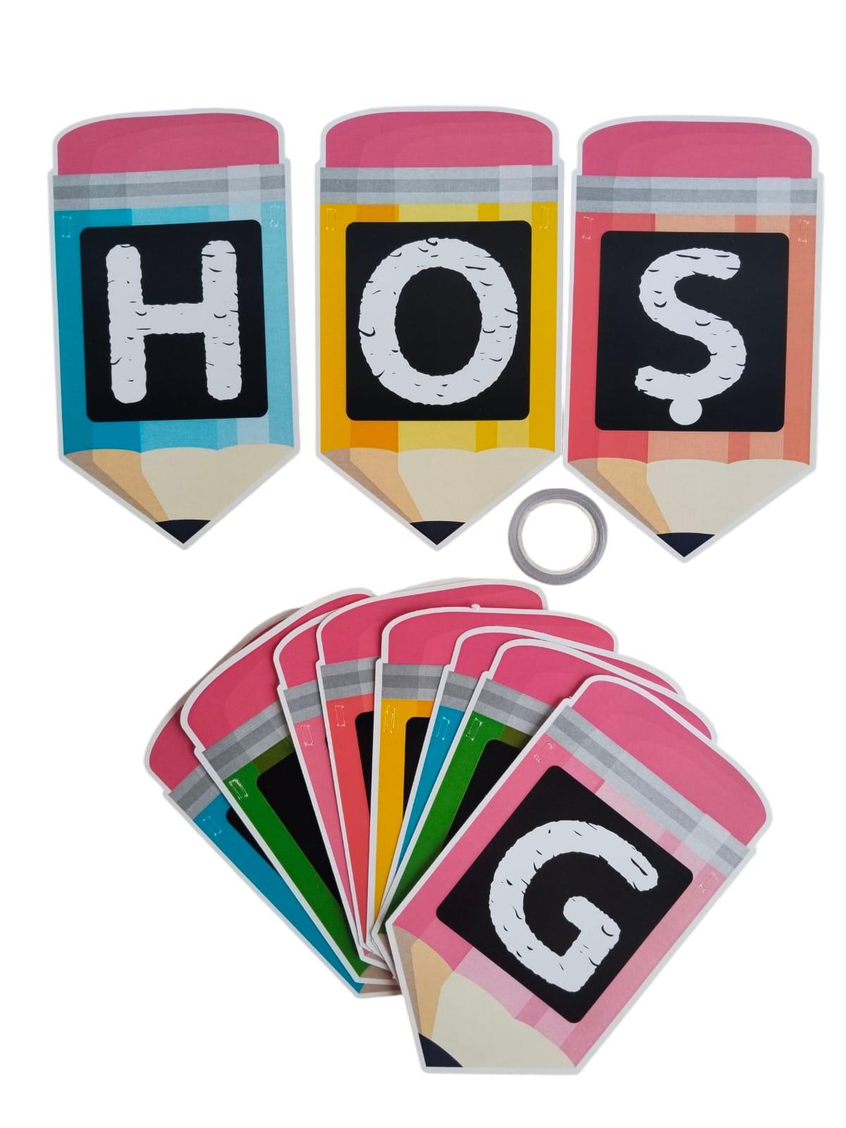 Dekoratif Banner Hoşgeldiniz yazı asma okul süsü okul açılış