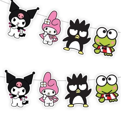 Dekoratif banner KUROMİ 160cm Kuromi doğum günü süsü