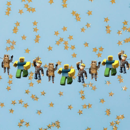 Dekoratif banner Roblox Temalı 160x17 cm Doğum Günü Parti Süsü