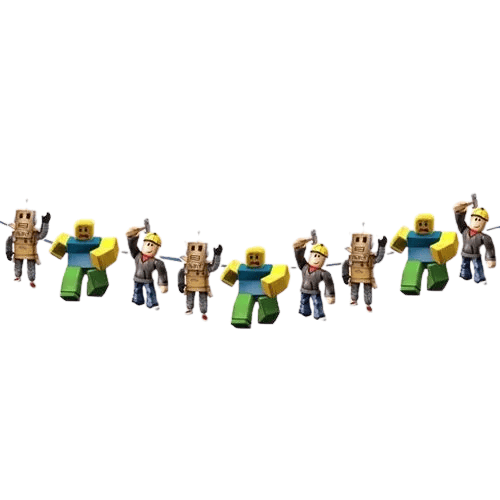 Dekoratif banner Roblox Temalı 160x17 cm Doğum Günü Parti Süsü