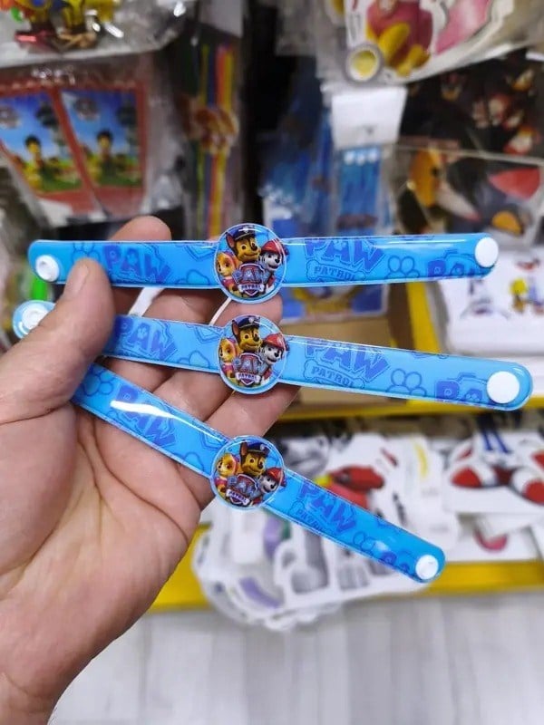 Deri bileklik PAW PATROL 3 lü çıtçıtlı 18 cm