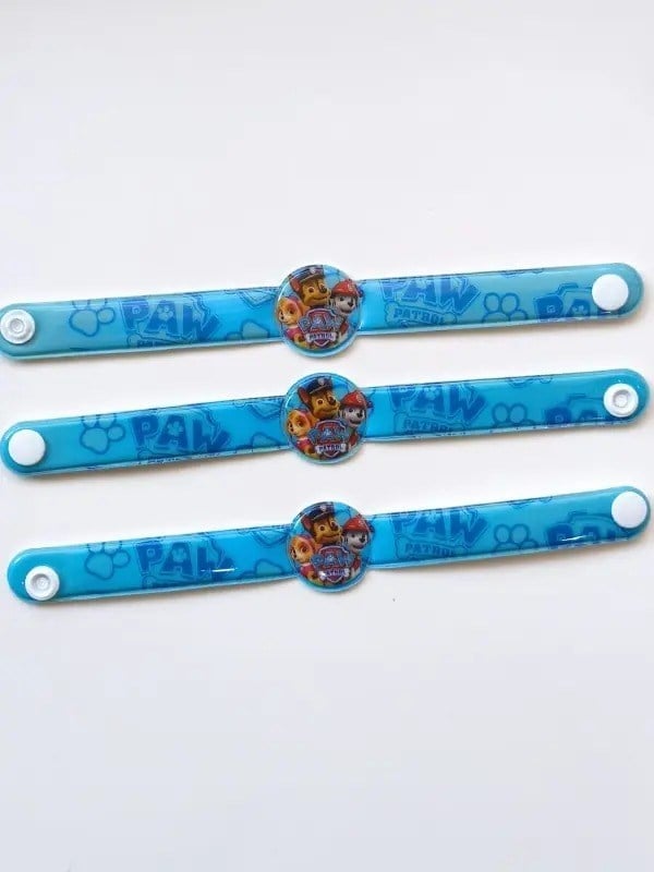 Deri bileklik PAW PATROL 3 lü çıtçıtlı 18 cm