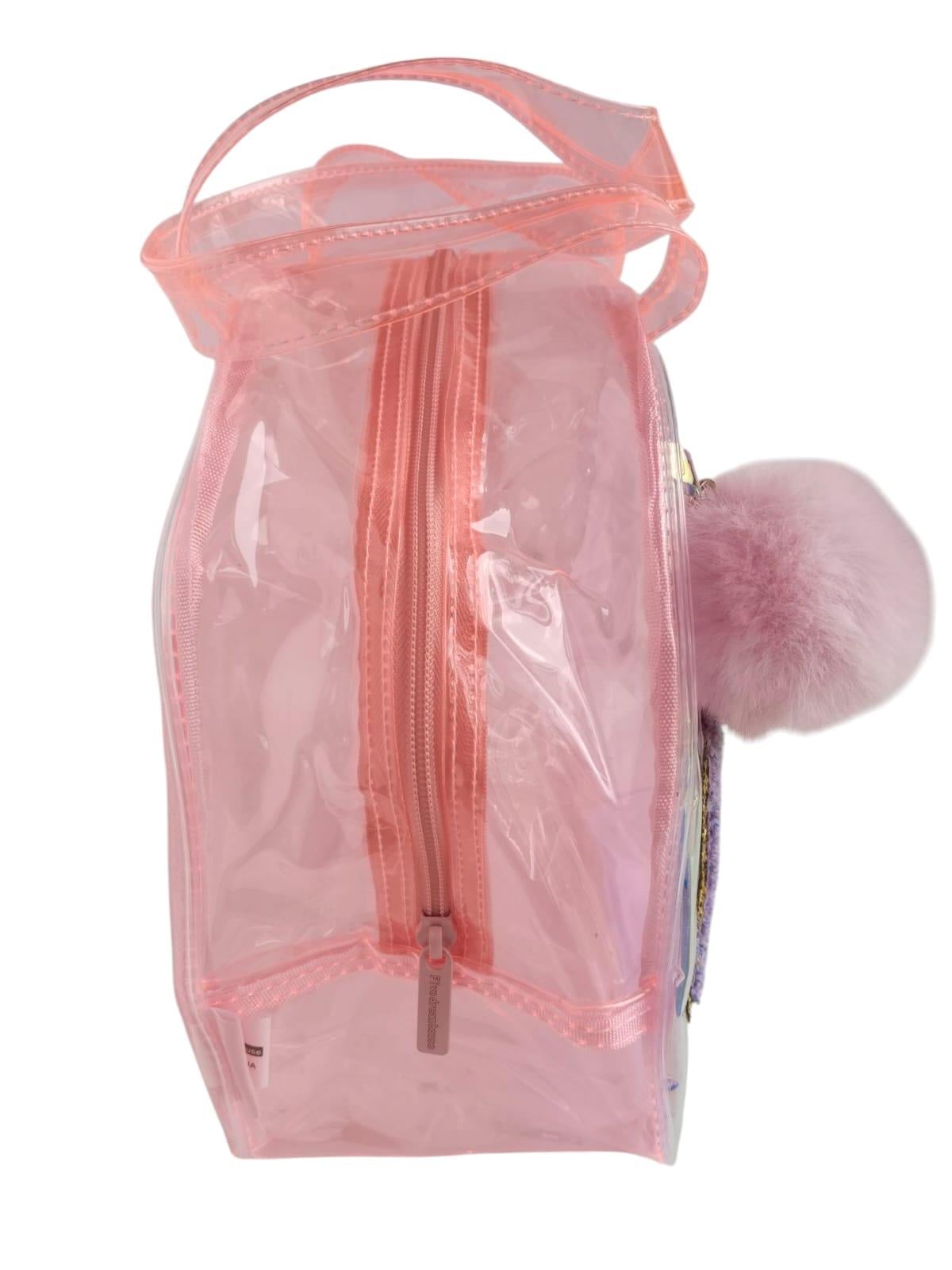 Dream Vest nakış el-plaj çant şeffa pembe CN0024