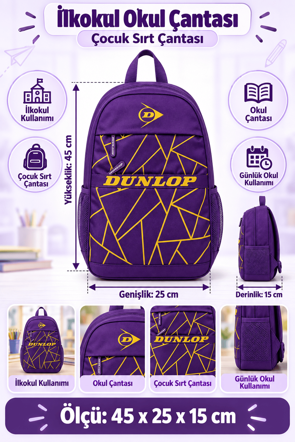Dunlop Sırt Ve Okul Çantası