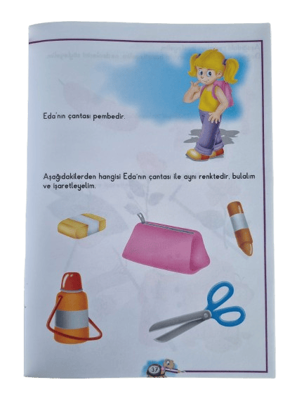 Eda Ege Öğreniyor- Renkler ve Şekiller 96 sayfa okul öncesi etkinlik, aktivite ve kavram kitabı