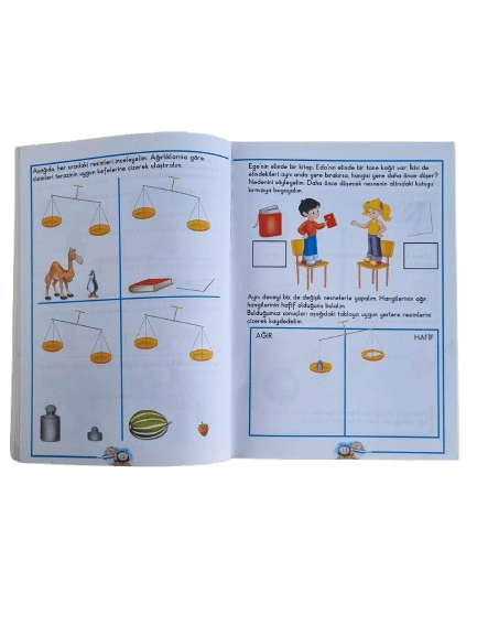 Eda Ege Öğreniyor- Zıt Kavramlar 96 sayfa okul öncesi etkinlik, aktivite ve kavram kitabı