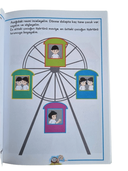 Eda Ege Öğreniyor- Zıt Kavramlar 96 sayfa okul öncesi etkinlik, aktivite ve kavram kitabı