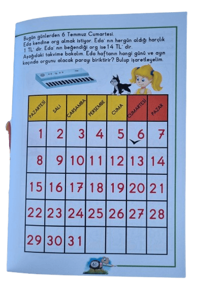 Eda ve Ege Matematik 1(112 sayfa)-Matematik 2 (64 sayfa) 2li Matematik seti Okul öncesi etkinlik ve matematik seti