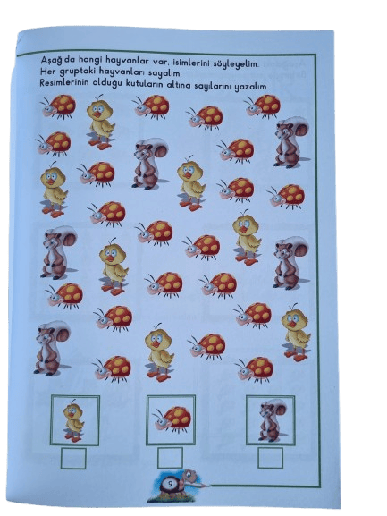 Eda ve Ege Matematik 1(112 sayfa)-Matematik 2 (64 sayfa) 2li Matematik seti Okul öncesi etkinlik ve matematik seti