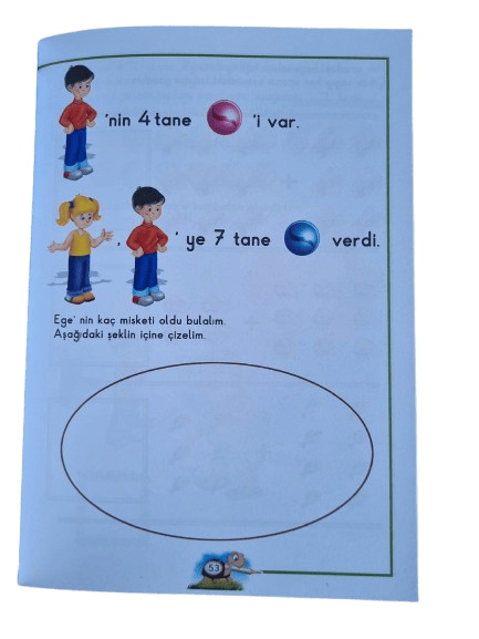 Eda ve Ege Matematik 1(112 sayfa)-Matematik 2 (64 sayfa) 2li Matematik seti Okul öncesi etkinlik ve matematik seti