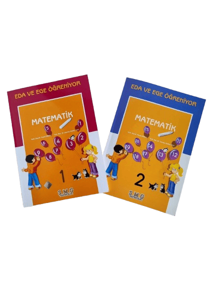 Eda ve Ege Matematik 1(112 sayfa)-Matematik 2 (64 sayfa) 2li Matematik seti Okul öncesi etkinlik ve matematik seti