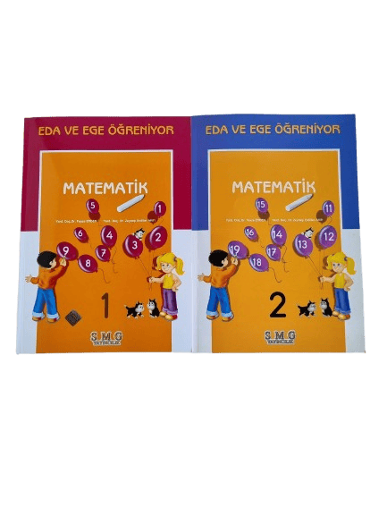 Eda ve Ege Matematik 1(112 sayfa)-Matematik 2 (64 sayfa) 2li Matematik seti Okul öncesi etkinlik ve matematik seti