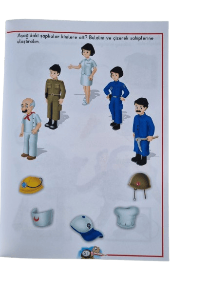 Eda ve Ege Öğreniyor ile Görsel Algılama ve görsel Dikkat(96 sayfa) okul öncesi aktivite ve etkinlik kitabı