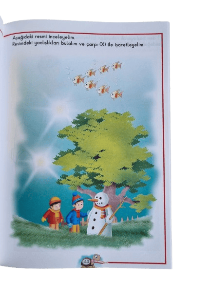 Eda ve Ege Öğreniyor ile Görsel Algılama ve görsel Dikkat(96 sayfa) okul öncesi aktivite ve etkinlik kitabı