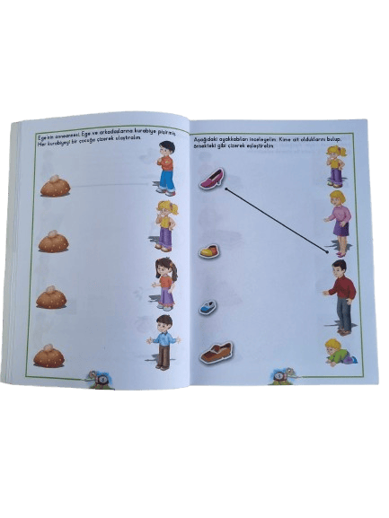 Eda ve Ege Öğreniyor Matematik 1 (1-10)  (112 sayfa ) okul öncesi etkinlik ve aktivite kitabı