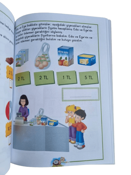 Eda ve Ege Öğreniyor Matematik 1 (1-10)  (112 sayfa ) okul öncesi etkinlik ve aktivite kitabı
