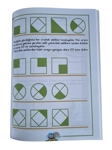 Eda ve Ege Öğreniyor Matematik 1 (1-10)  (112 sayfa ) okul öncesi etkinlik ve aktivite kitabı