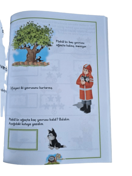 Eda ve Ege Öğreniyor Matematik 1 (1-10)  (112 sayfa ) okul öncesi etkinlik ve aktivite kitabı