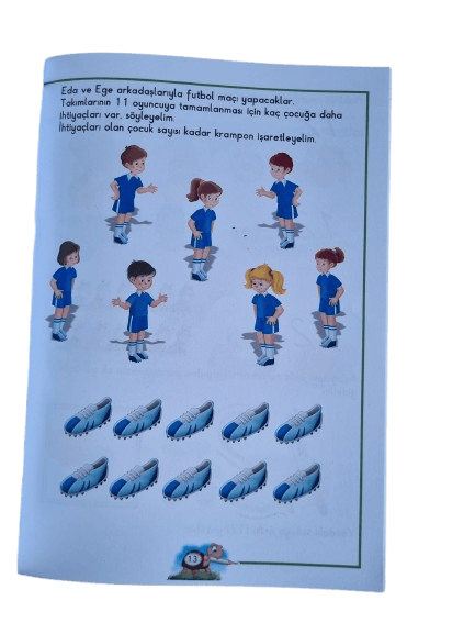 Eda ve Ege Öğreniyor Matematik 2  (10-20) Zor Matematik (64 sf) okul öncesi aktivite ve etkinlik kitabı