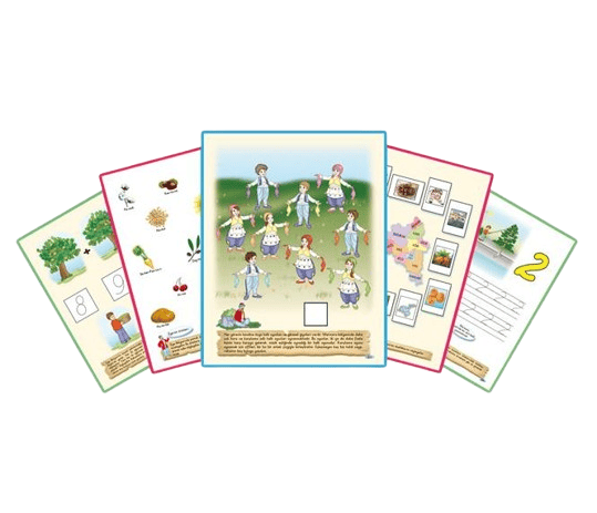 Evliya Çelebi Bölgelere Yolculuk 7 kitap 7 bölge sırada dışı okul öncesi eğitim seti Set