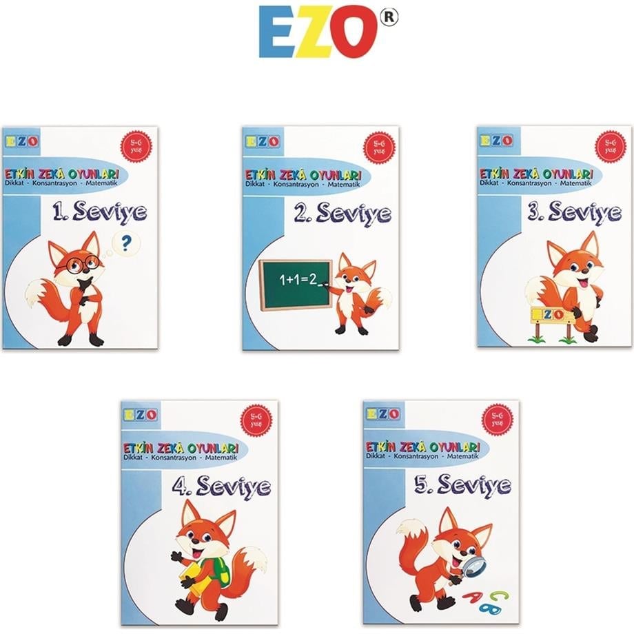 Ezo Etkin Zeka Oyunları 3-6 Yaş İngilizce Kartlı