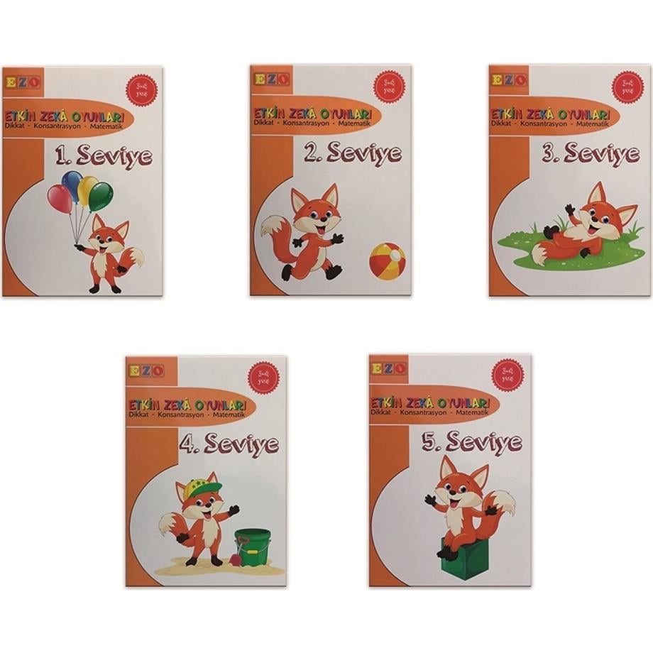 Ezo Etkin Zeka Oyunları 3-6 Yaş İngilizce Kartlı