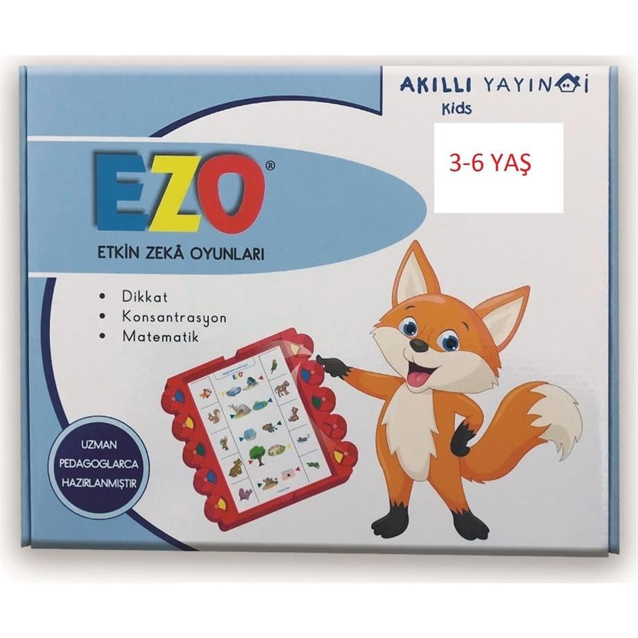 Ezo Etkin Zeka Oyunları 3-6 Yaş İngilizce Kartlı