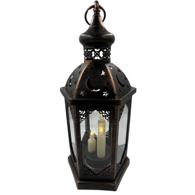 Fener Ledli Eskitme Model 43 Cm Lüks Pilli PİL İÇİNDE