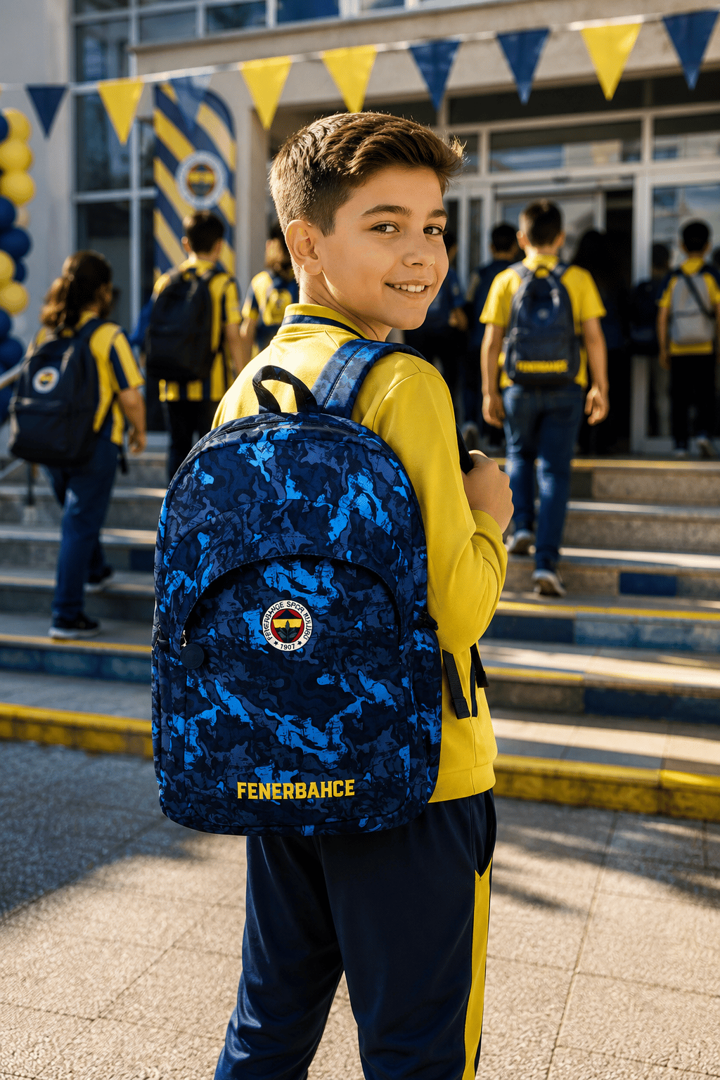 Fenerbahçe Kaligrafik Desenli Sırt Çantası 24729