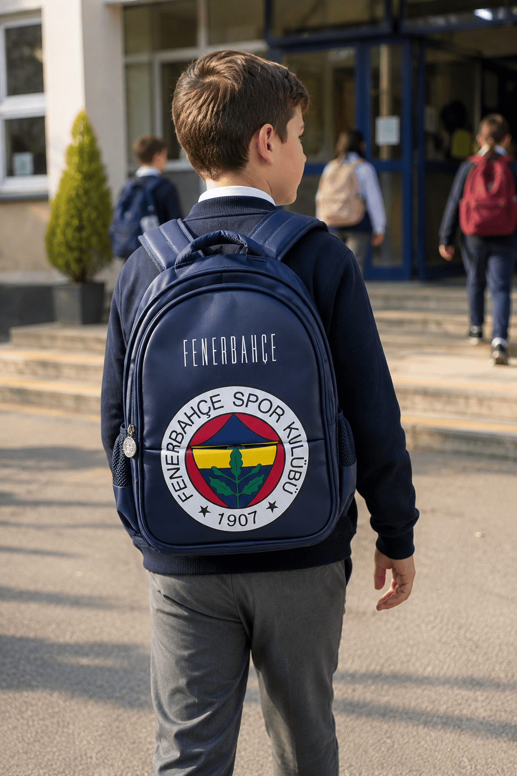 Fenerbahçe Logo Desenli Okul Çantası 25760