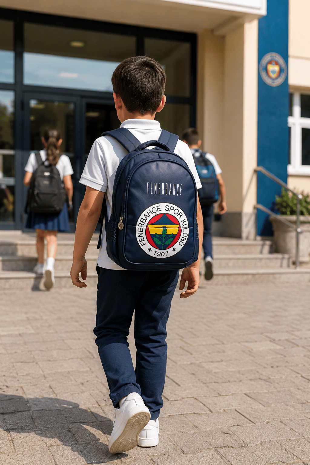 Fenerbahçe Logo Desenli Okul Çantası 25760