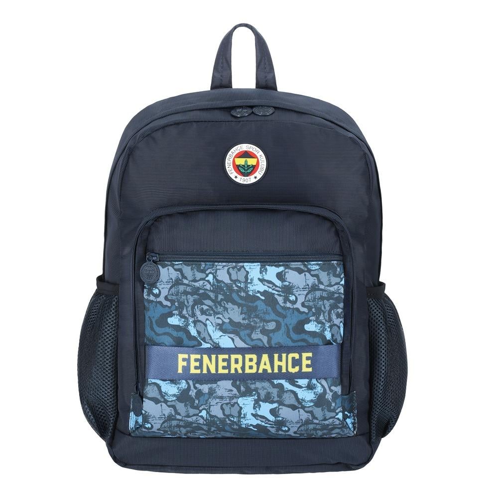 Fenerbahçe Orjinal Lisanslı Kolon Detaylı Kamuflaj Sırt Çantası -okul çantası, spor çantası25717