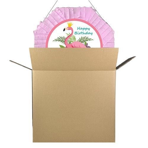 Flamingo Pinyata 42cm + Sopası Doğum Günü Eğlencesi Pinyata Patlatma Partisi