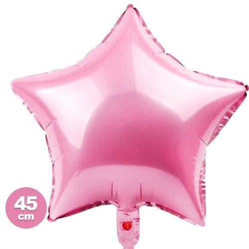 Folyo Balon 18 inç 45cm YILDIZ PEMBE kaliteli yıldız folyo balon helyumlu veya havayla şişebilen 