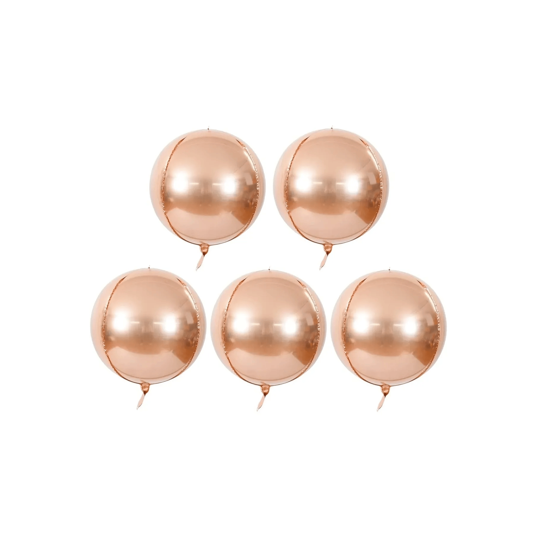 Folyo Balon 22 İnç 55-60cm Küre top şekilli  Rose Gold renki parti balonu          