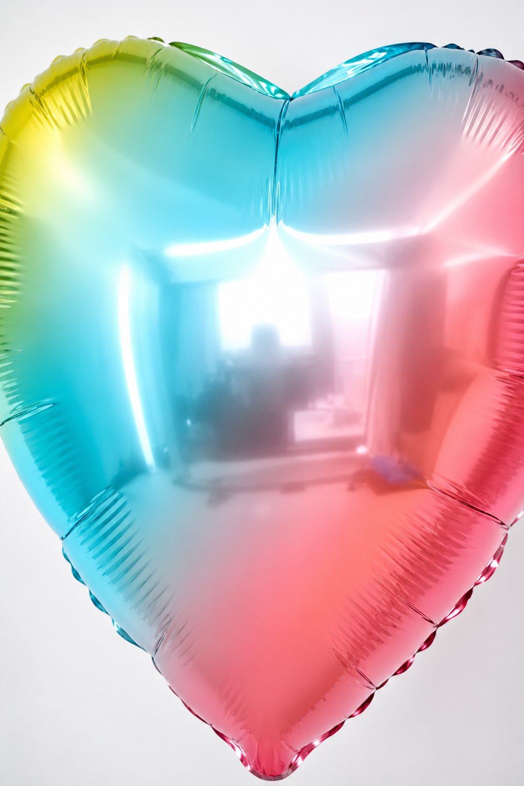 Folyo Balon 24 inç 60cm KALP RAİNBOW