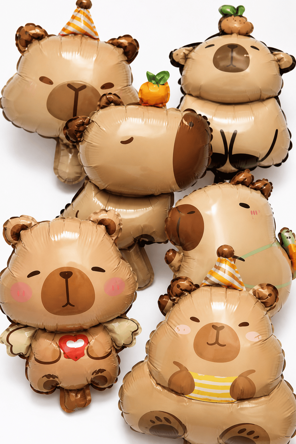 Folyo Balon 6'lı Set 14 inç Capybara