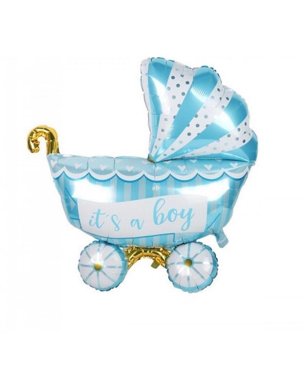 Folyo Balon baby boy mavi puset  79x71cm Cinsiyet Partisi Baby Shower Bebek Partisi
