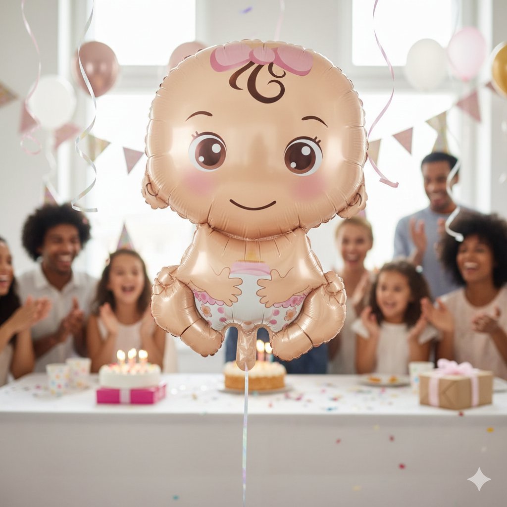 Folyo Balon Baby Girl KIZ ÇOCUĞU 22 İNÇ 74x48