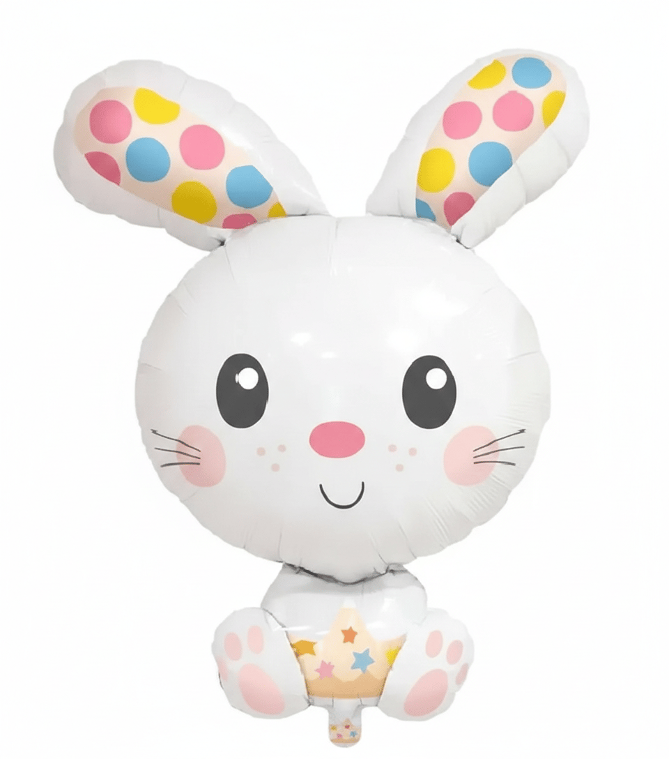 Folyo Balon Beyaz tavşan 78 cm