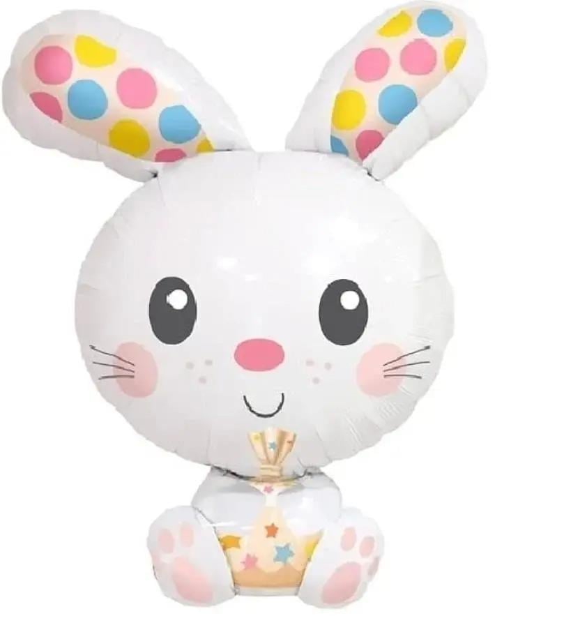 Folyo Balon Beyaz tavşan 78 cm