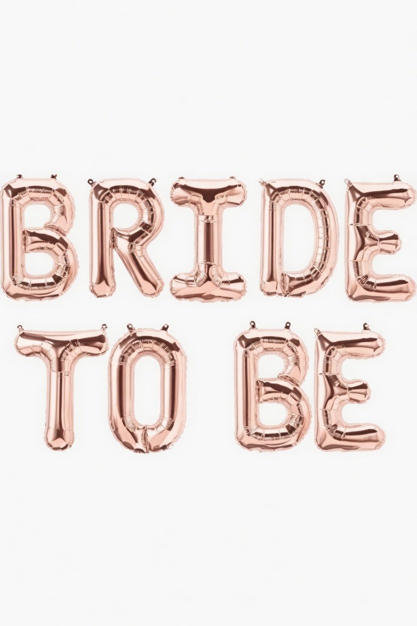 Folyo Balon Bride To Be rose gold 16 inç set 40 cm harf set