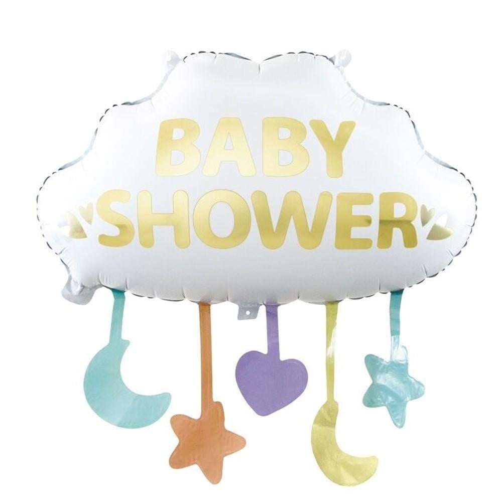 Folyo Balon Bulut 62,5*65,5 Baby shower  Bebek Partisipartileri folyo balon şekilli sarkaçlı                     