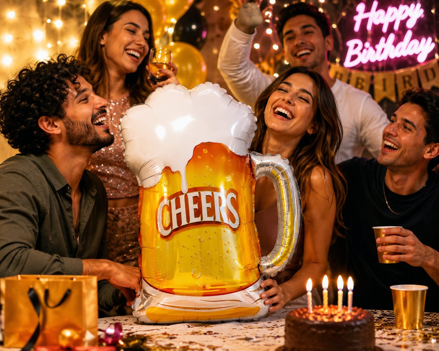 Folyo Balon Cheers Bira Bardağı 70 x 56 Cm