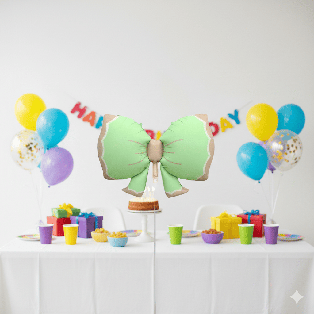 Folyo Balon Fiyonk Retro Yeşil 92*58 cm