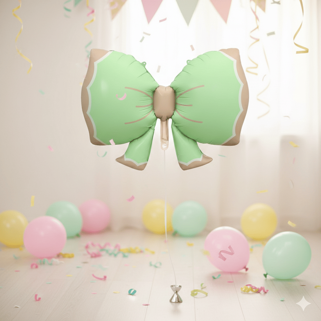 Folyo Balon Fiyonk Retro Yeşil 92*58 cm