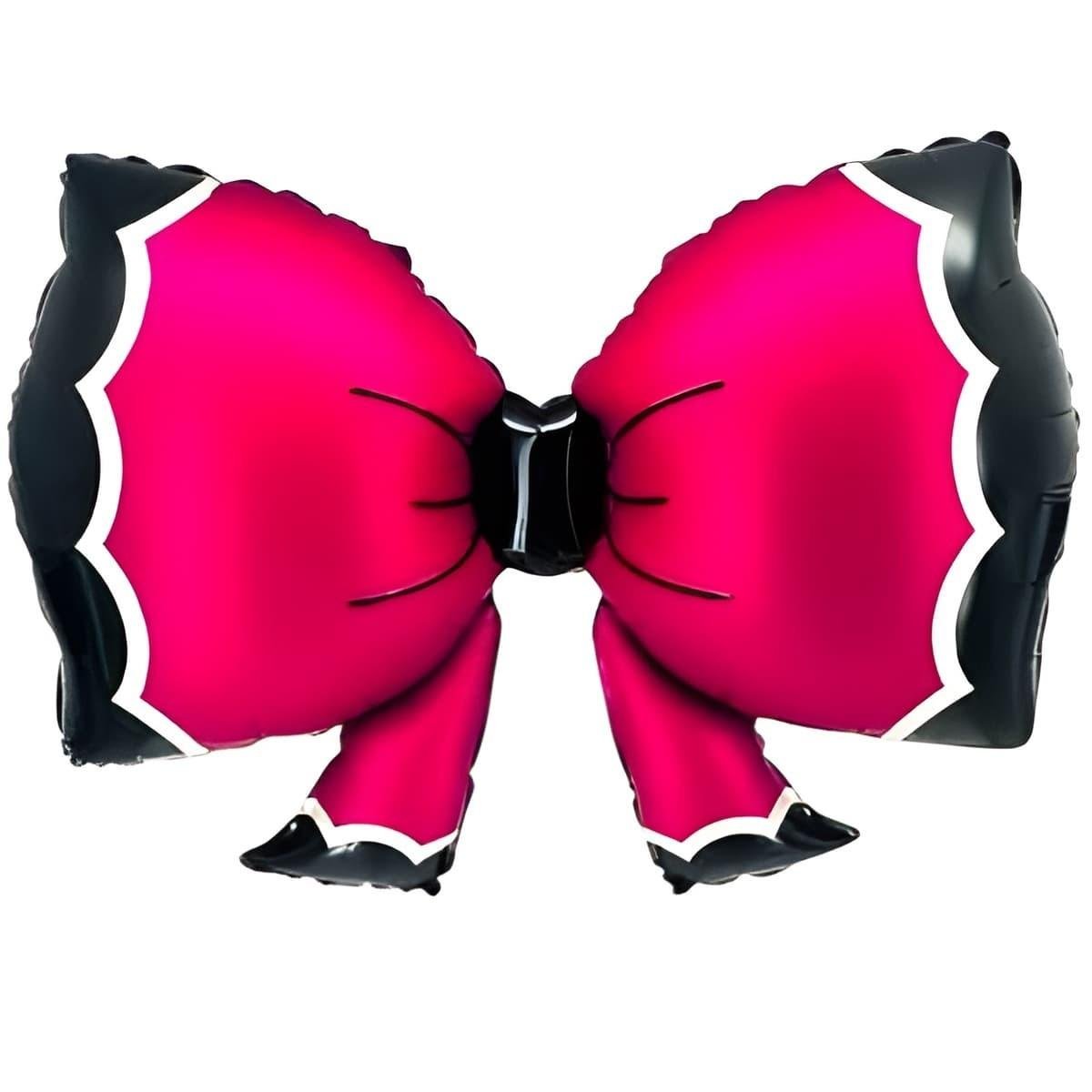 Folyo Balon Fuşya Bowtie Fiyonk  92*58 cm