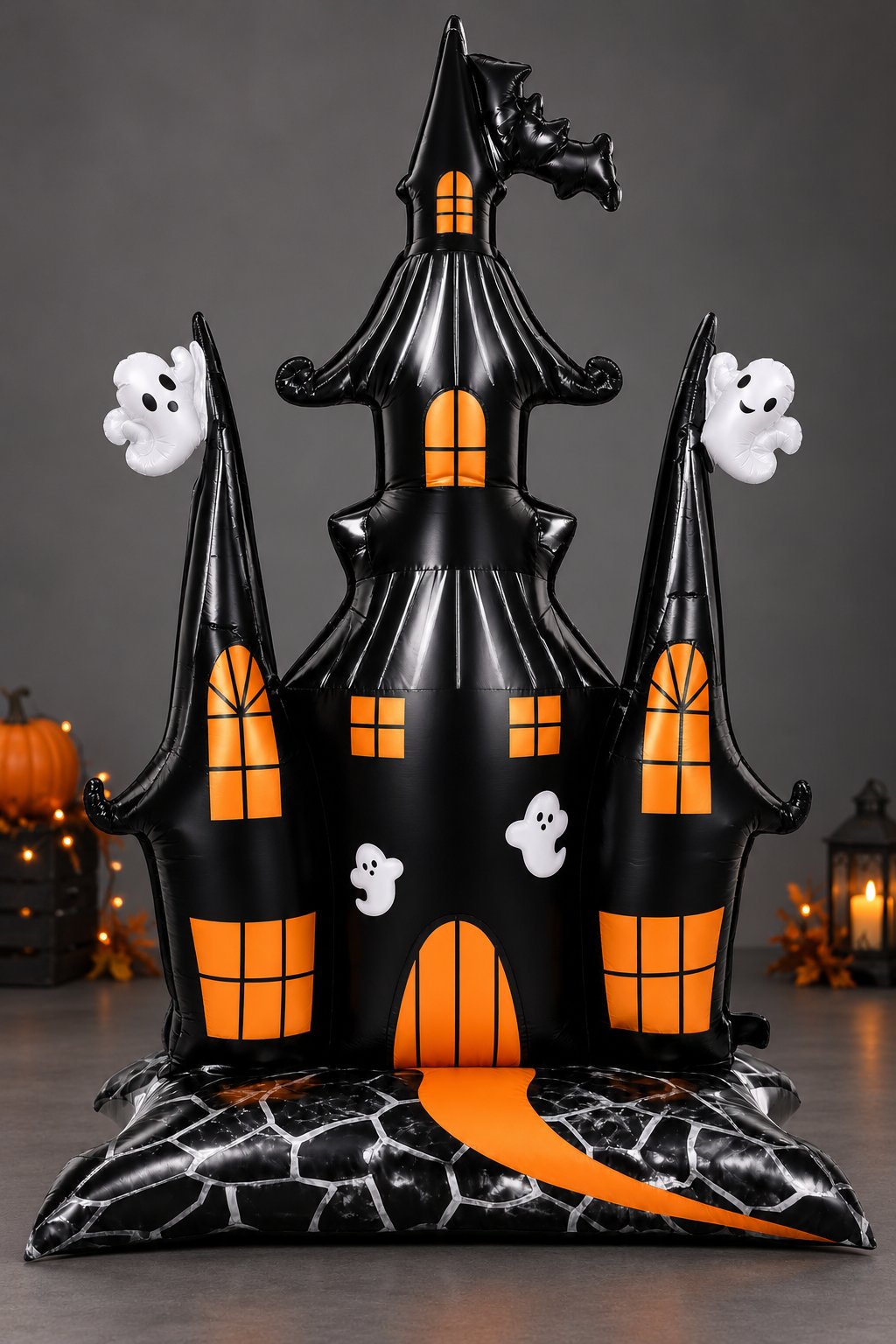 Folyo Balon Halloween Ayaklı Hallowen Şatosu Folyo Balon 150-106 cm