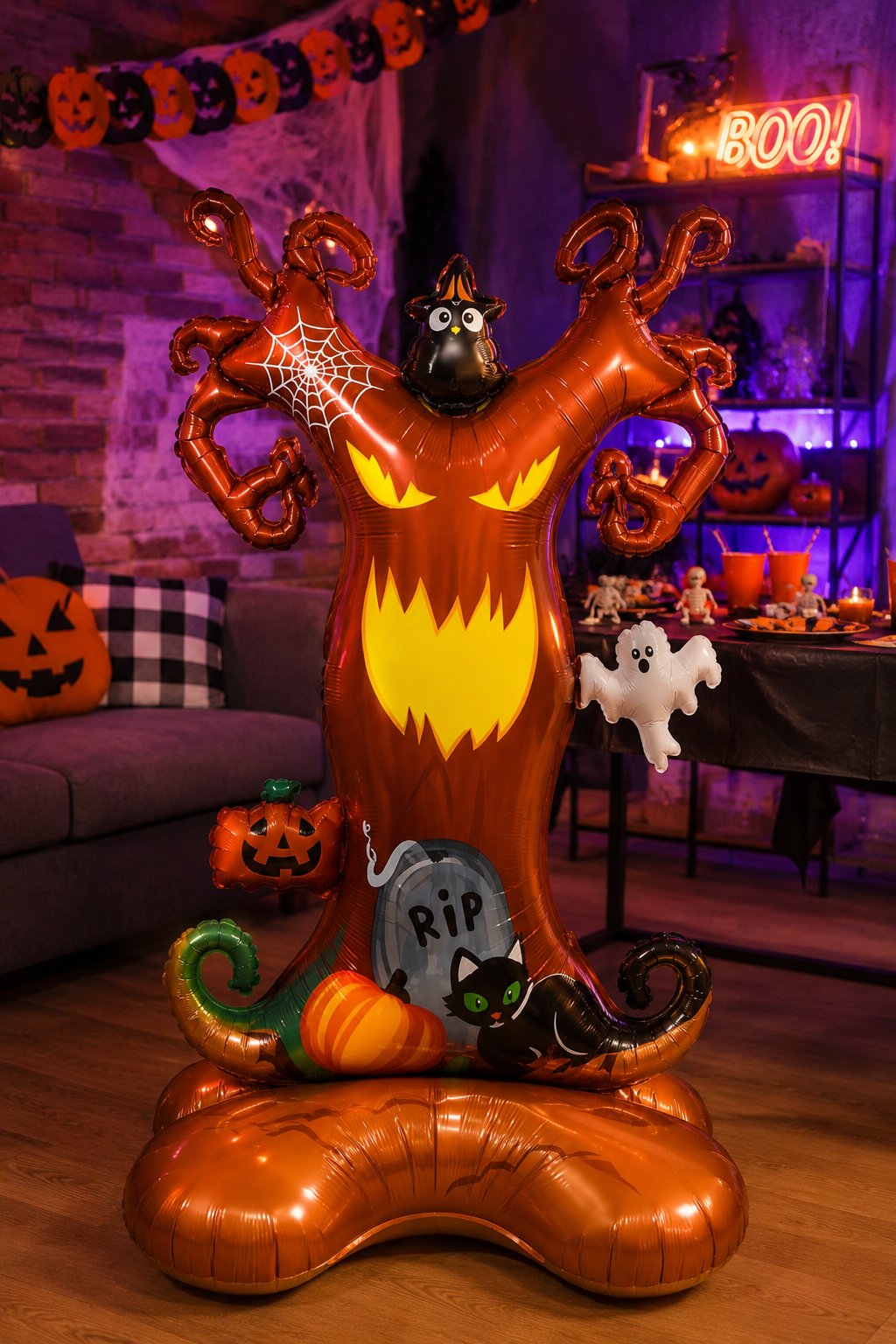 Folyo Balon Halloween Ayaklı Hayalet Ağacı 144*77