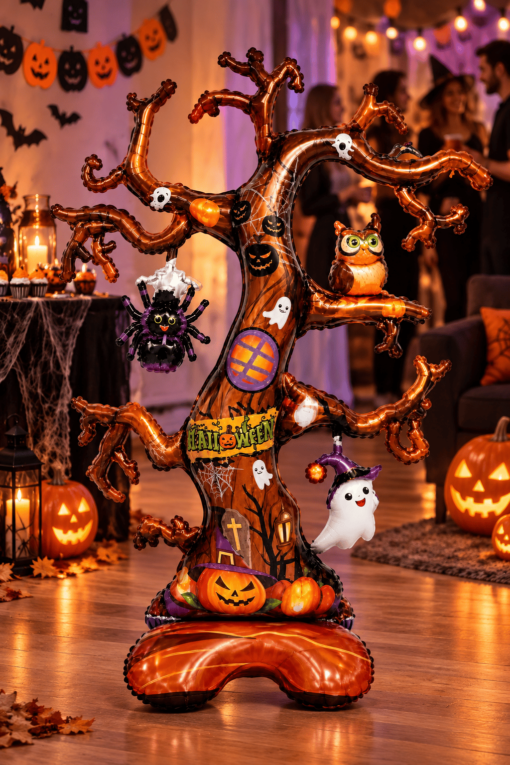 Folyo Balon Halloween Ayaklı Hayalet Ağacı 79*115c cadılar bayramı